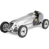 Authentic Models - Auto BB Korn - Model Auto - miniatuur auto - Race Auto - Handgemaakt - Zilver
