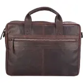 Spikes & Sparrow Briefcase dark brown schoudertas heren