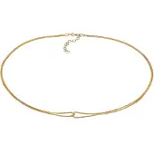 Elli - Elli Halsketting Dames Choker Infinity verslonden Venetiaans gemaakt van 925 Sterling Zilver Kettingen