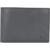 Piquadro Zwarte Vierkante Portemonnee RFID Leer 12,5 cm blauw