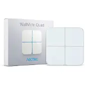 Aeotec Draadloze wandschakelaar WallMote Quad wit