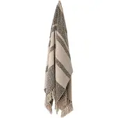 Bloomingville plaid gestreept 130x160 cm Groen