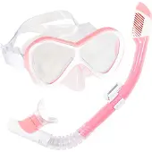 Atlantis Abaco Combo - Snorkelset - Duikbril - Snorkel - Kinderen - Roze