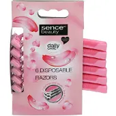 Sence 3x Wegwerpmesjes Three Blades Vrouwen 6 stuks