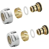Sapho alupex knelkoppeling 16mm chroom