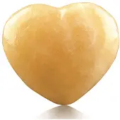 Spiru Edelsteen Hart Calciet Geel (45 mm)