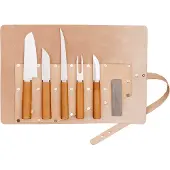 Marttiini Cabin Chef Knife Set 1494000 Satin 8Cr14MoV, Birch, messenset