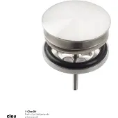 Clou Wash Me Afvoerplug Met Afdekkap Geborsteld RVS 6.5x9.4cm