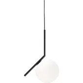 Flos Design hanglamp IC S1, dimbaar, zwart, Woon-/ Eetkamer, Glas, Design, hanglamp