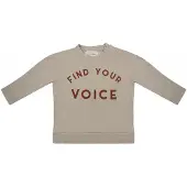 Little Indians sweater jongens katoen taupe