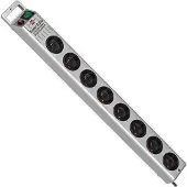 Brennenstuhl Super-Solid Line stekkerdoos 8-voudig zilver 2,5m H05VV-F 3G1,5 *FR*