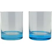 Magic Tumbler Blauwe Bodem Glazen 30.5 Cl - 2 Stuks