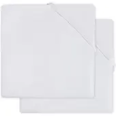 Jollein Hoeslaken Molton Wieg 40/50x80/90 Wit 2-pack