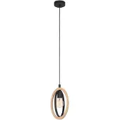 Eglo Basildon Hanglamp - E27 - 19 cm - Zwart/Bruin