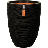 Capi Europe Vaas elegant laag Rib NL Ø46 H58 zwart