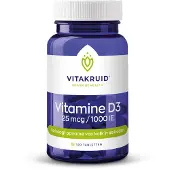 Vitakruid 2x Vitamine D3 25 mcg / 1000 IE (120 tabletten)