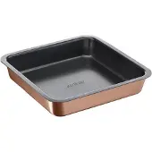 Tefal Airbake Bakvorm voor Vierkante Cake Antikleef Staal Bruin