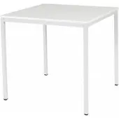 Schaffenburg Bureautafel - Domino Basic 80x80 grijs - wit frame