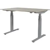 Schaffenburg Zit Sta Bureau - Plus Elektrisch 140x80 Havana Kersen -alu frame