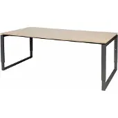 Schaffenburg Vergadertafel - Verstelbaar - 200x100 Havana Kersen - zw frame