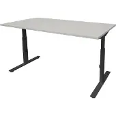 Schaffenburg Verstelbaar Bureau - Linesto 200x80 grijs - zwart frame