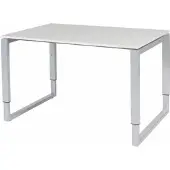 Schaffenburg Verstelbaar Bureau - Domino Plus 120x80 grijs - alu frame