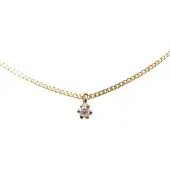 Christian 14 karaat gouden hanger met diamant