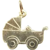 Christian Gouden babywagen hanger