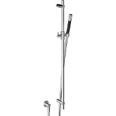 Hotbath Cobber M317 glijstangset 90cm met staafhanddouche en wandaansluitbocht mat wit