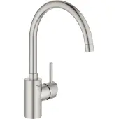 GROHE Concetto 1-gats keukenkraan met hoge draaibare uitloop supersteel