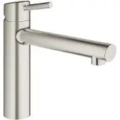 GROHE Concetto keukenkraan met medium uitloop steel