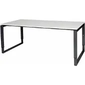 Schaffenburg Verstelbaar Bureau - Plus 180x90 grijs - zwart frame