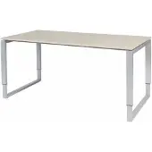 Schaffenburg Verstelbaar Bureau - Domino Plus 160x80 Eiken - alu frame