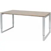Schaffenburg Verstelbaar Bureau - Plus 160x80 Havana Kersen - alu frame