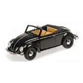 Volkswagen Beetle Convertible Hebmüller 1949 1:18 Zwart Minichamps