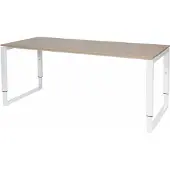 Schaffenburg Verstelbaar Bureau - Plus 180x80 robson - wit frame