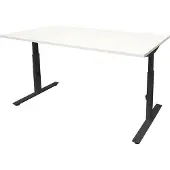 Schaffenburg Verstelbaar Bureau - Linesto 200x80 wit - zwart frame