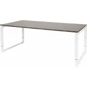 Schaffenburg Vergadertafel - Verstelbaar - 200x100 logan - wit frame