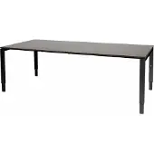Schaffenburg Vergadertafel Domino - 220x100 logan - zwart frame