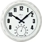 Atlanta Wandklok met thermometer modern design