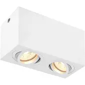 SLV TRILEDO, inbouwspots voor het plafond, geschikt voor QPAR51 lampen, 2 stuks, wit, max. 10W
