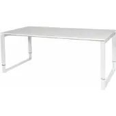 Schaffenburg Verstelbaar Bureau - Domino Plus 180x90 wit - wit frame