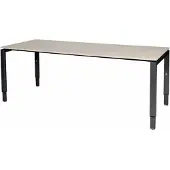 Schaffenburg Verstelbaar Bureau - Domino 200x80 robson - zwart frame