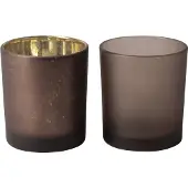 Gusta Theelichthouder Giftset 7x8cm Paars