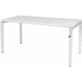 Schaffenburg Verstelbaar bureau CB - Slinger 160x80 grijs - wit frame