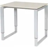Schaffenburg Verstelbaar Bureau - Domino Plus 80x60 Eiken - alu frame