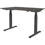 Schaffenburg Zit Sta Bureau - Plus Elek 140x80 logan eik -zwart frame