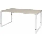 Schaffenburg Verstelbaar Bureau - Domino Plus 160x90 Eiken - wit frame