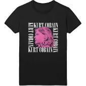 Kurt Cobain T-Shirt Head Shot Homme Noir - Taille L