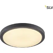 SLV AINOS plafondlamp, LED, 3000K, rond, antraciet, met sensor